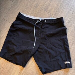 Zara Men's Black Swim Board Shorts